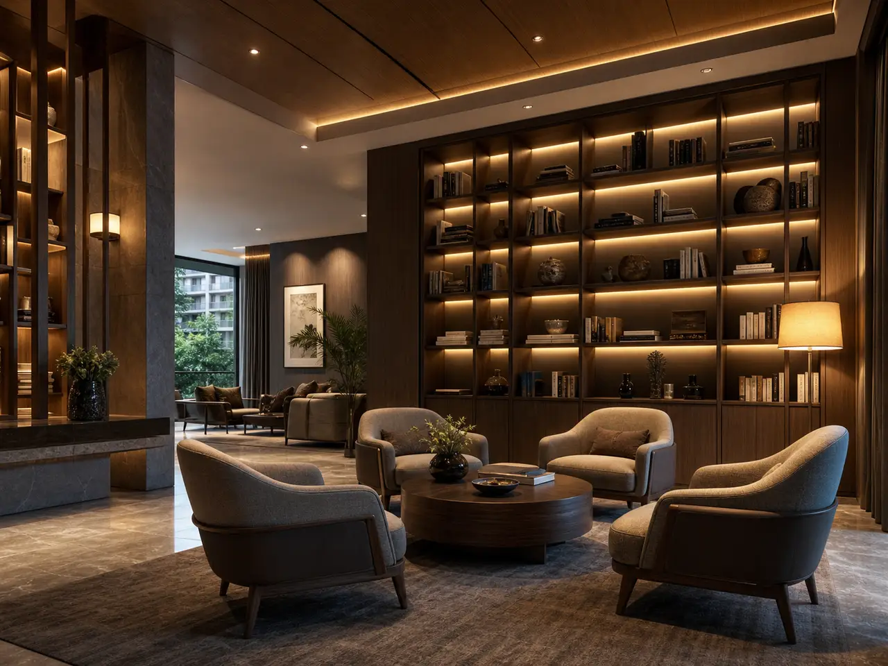 Shared residential lounge